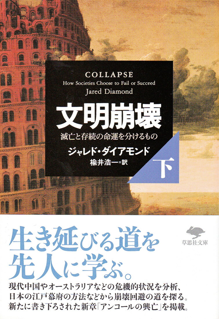 文庫 文明崩壊 下 滅亡と存続の命運を分けるもの （草思社文庫） ジャレド ダイアモンド