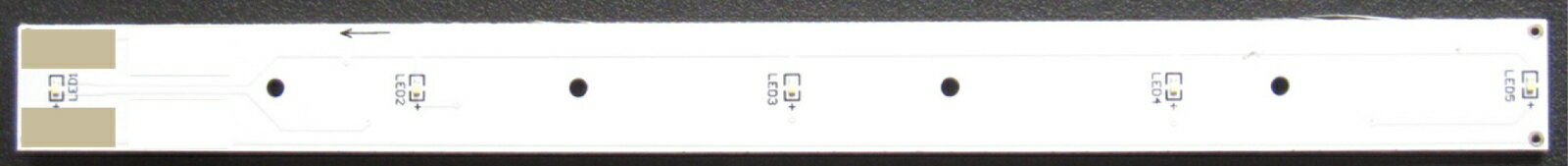 HO室内灯LED(白色)基板F2 【TW-PCB-F2】 (鉄道)