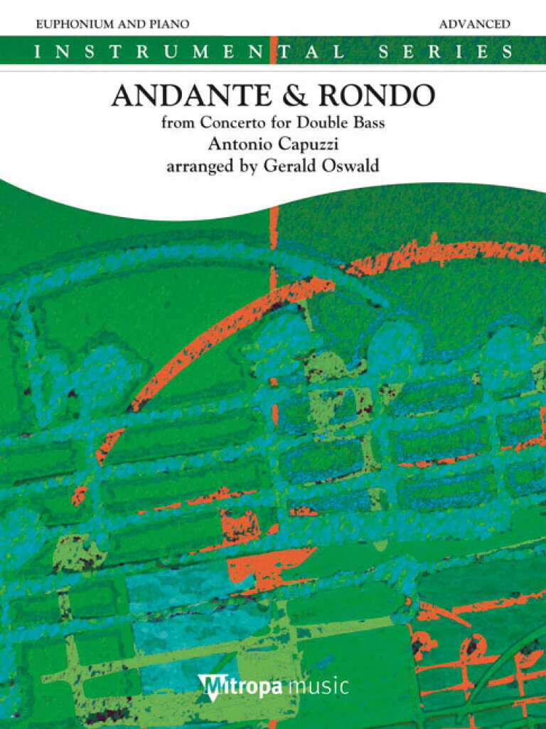 【輸入楽譜】カプッツィ, Giuseppe Antonio: アンダンテとロンド(チューバまたはユーフォニアムとピアノ)/オズワルド編