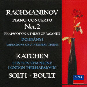 ラフマニノフ:ピアノ協奏曲第2番、パガニーニの主題による狂詩曲 [ サー・エイドリアン・ボールト ]