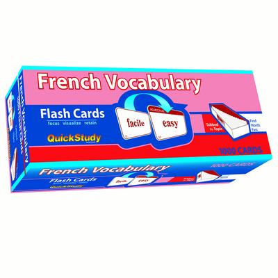 French Vocabulary Flash Cards (1000 Cards): A Quickstudy Reference Tool