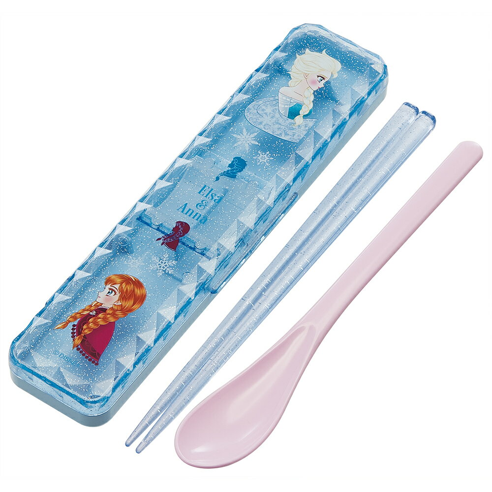 ディズニー フローズンアートコレクション BY 中川翔子 アナと雪の女王 おはし スプーン カトラリーコンビセット 18cm クリスタル