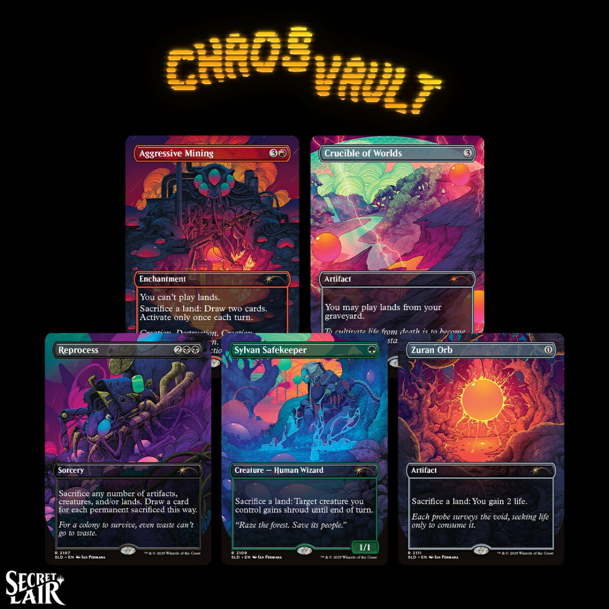 マジック:ザ・ギャザリング Secret Lair Chaos Vault: Commander Reinforcements Alien Auroras【クレジットカード決済限定】
