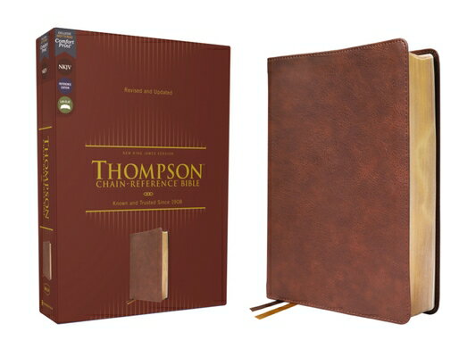 Nkjv, Thompson Chain-Reference Bible, Leathersoft, Brown, Red Letter, Comfort Print NKJV CHAIN-REF BIBLE [ Frank Charles ]