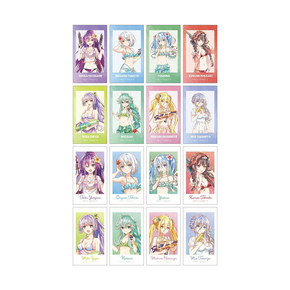 アニメ「デート・ア・ライブV」描き下ろし デート・ア・バカンスver. トレーディング Ani-Art aqua label Ani-Frame(BOX＝16個入)