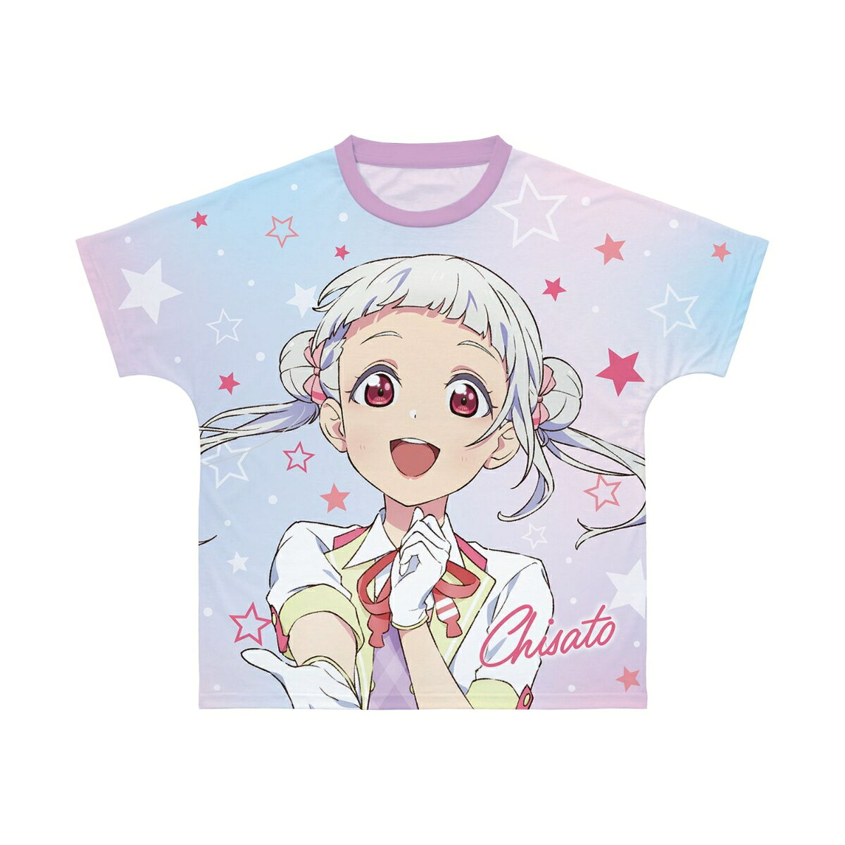 ラブライブ！スーパースター!!描き下ろし 嵐 千砂都 MIRACLE NEW STORY ver. フルグラフィックTシャツユニセックス(サイズ/XL)