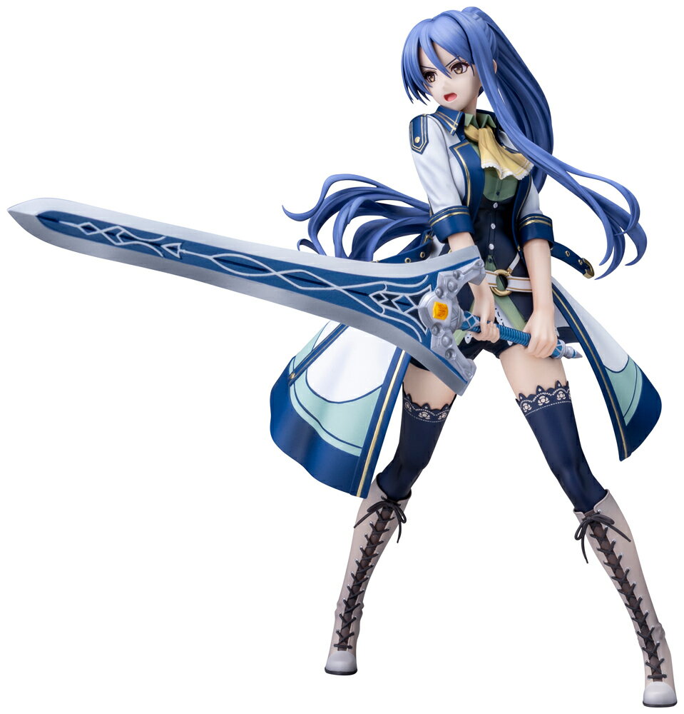 もう無茶はさせぬぞ。
私が傍にいる限りはな。

日本ファルコムが放つ大人気ゲーム「軌跡シリーズ」より、旧《VII組》の一員にしてアルゼイド流の伝承者「ラウラ・S・アルゼイド」が待望の初スケールフィギュア化！

両手剣を構え、剣先の向こうの敵を見つめる勇ましい姿で立体化。
アルゼイド流の名に恥じない、威風堂々とした佇まいがラウラらしさを再現。

発売済みの「フィー・クラウゼル」「エマ・ミルスティン」、そして今後商品化予定の「アリサ・ラインフォルト」と並べることで、トールズ士官学院旧《VII組》の初期女性メンバーが集結。
より一層「軌跡」ワールドをお楽しみいただけます。

※画像は試作品です。実際の商品とは多少異なる場合がございます。
※実際の商品では絵柄がプリントされたベースとなります。

&copy; Nihon Falcom Corporation. All rights reserved.

・ホビー系商品についての諸注意
メーカー都合により発売の大幅な延期が発生する可能性がございます。
予約商品についてはメーカーから順次入荷次第の発送となります。メーカー公表の発売日とは異なる場合がございますのでご了承ください。【対象年齢】：15歳以上【商品サイズ (cm)】(高さ）：21.4