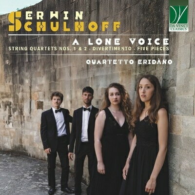 【輸入盤】ア・ローン・ヴォイス〜弦楽四重奏曲第1番、第2番、ディヴェルティメント、5つの小品 クァルテット・エリダーノ