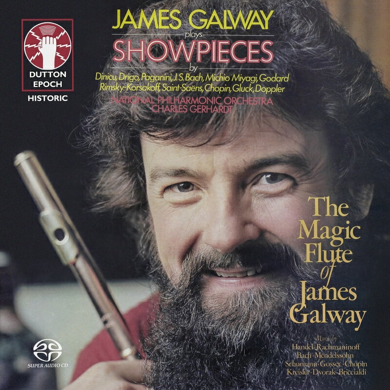 【輸入盤】『JAMES GALWAY PLAYS SHOWPIECES』『THE MAGIC FLUTE OF JAMES GALWAY』　ジェイムズ・ゴールウェイ、チャールズ・ゲルハルト＆ナショナ