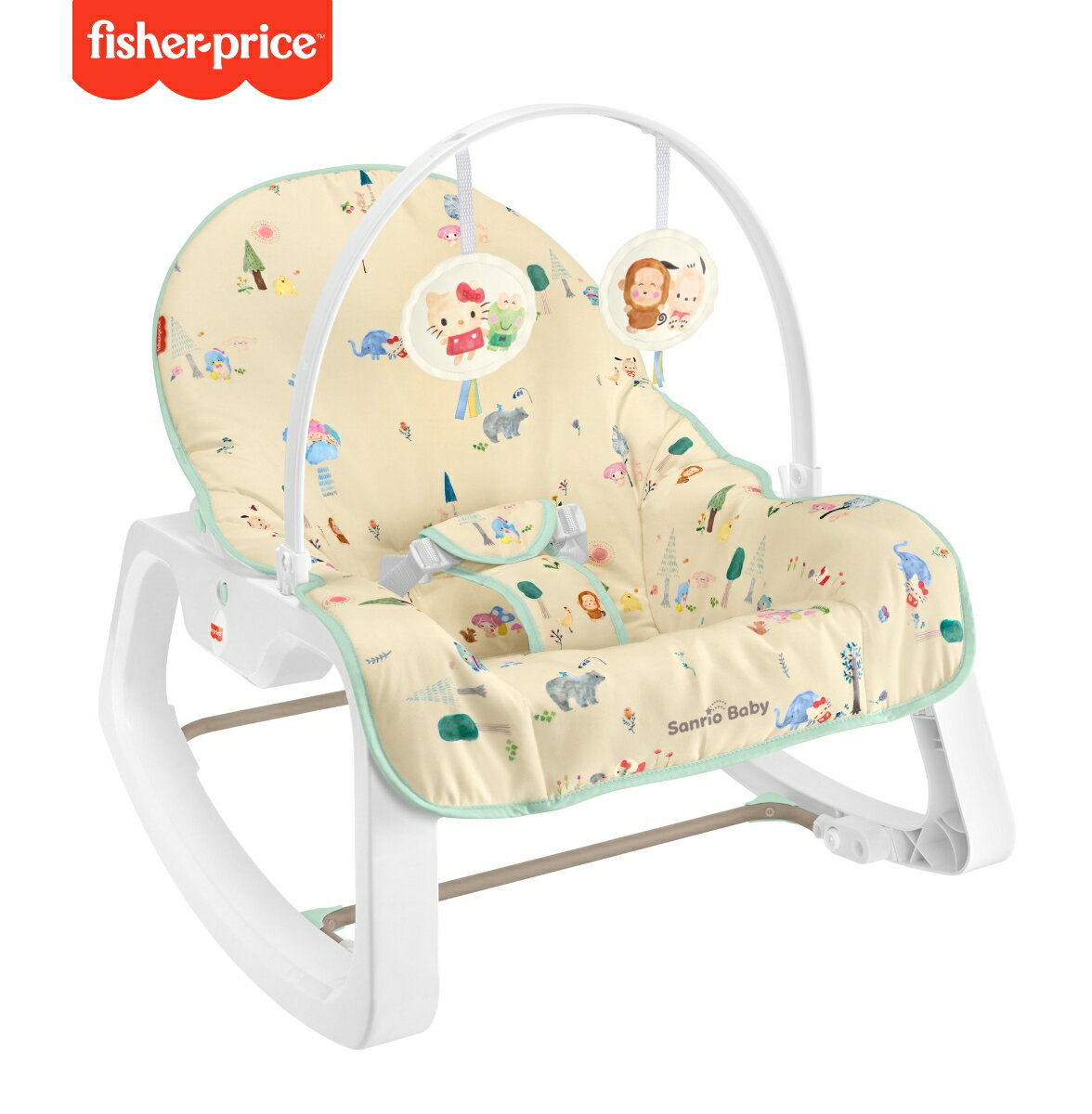 フィッシャープライス(fisher price) サンリオベビー(Sanrio Baby)インファント・トドラーロッカー 【日本正規品】3WAY ベビーラック&ロッキングチェア お誕生~18kgまで GXL73