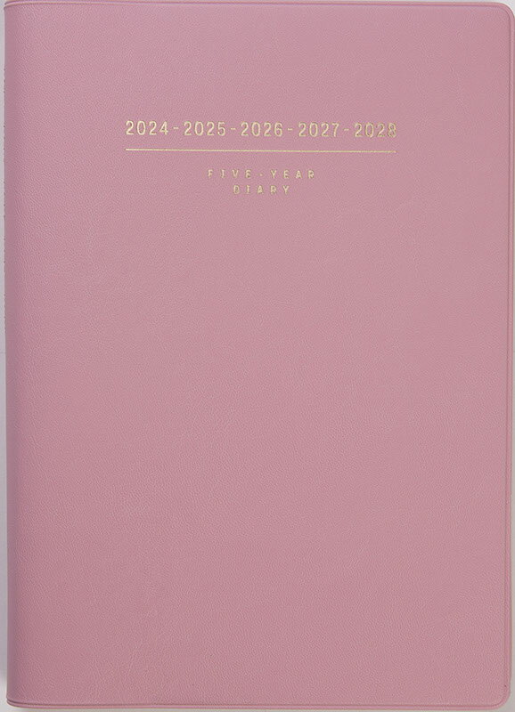 2024年 手帳 4月始まり No.954 5年卓上日誌 [ピンク]高橋書店 連用