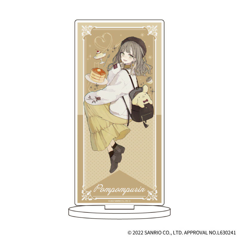 キャラアクリルフィギュア「赤倉×サンリオキャラクターズ」05/ポムポムプリン(描き下ろし)【グッズ】