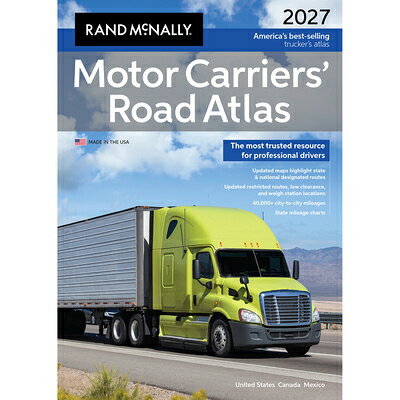RM 2027 MOTOR CARRIERS ROAD AT Rand McNally RAND MCNALLY2026 Other English ISBN：9780528029547 洋書 Travel（旅行） Travel