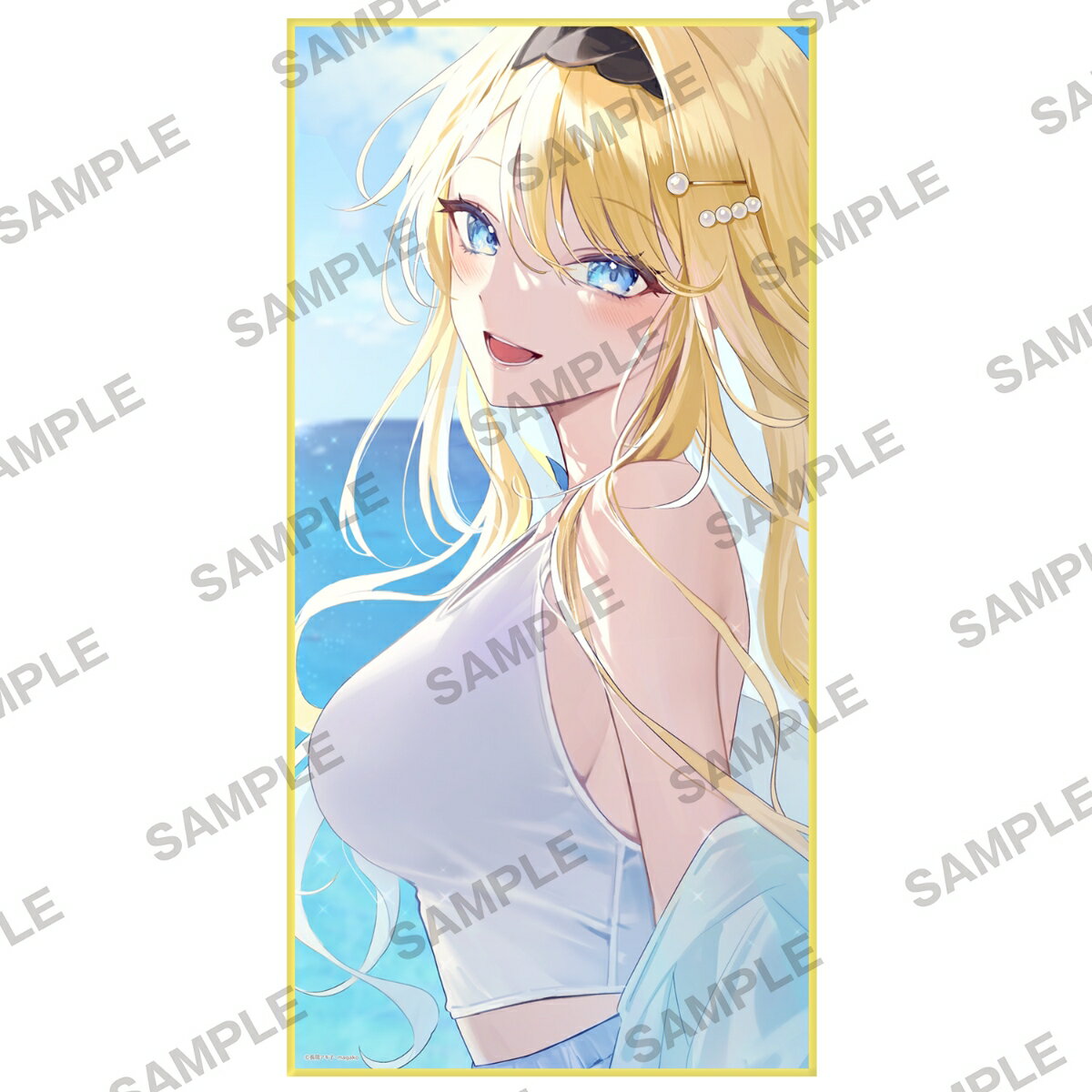 ファンタジア文庫 おでかけフェア 『経験済みなキミと、 経験ゼロなオレが、 お付き合いする話。』白河月愛 描き下ろしマイクロファイバービッグタオル【グッズ】