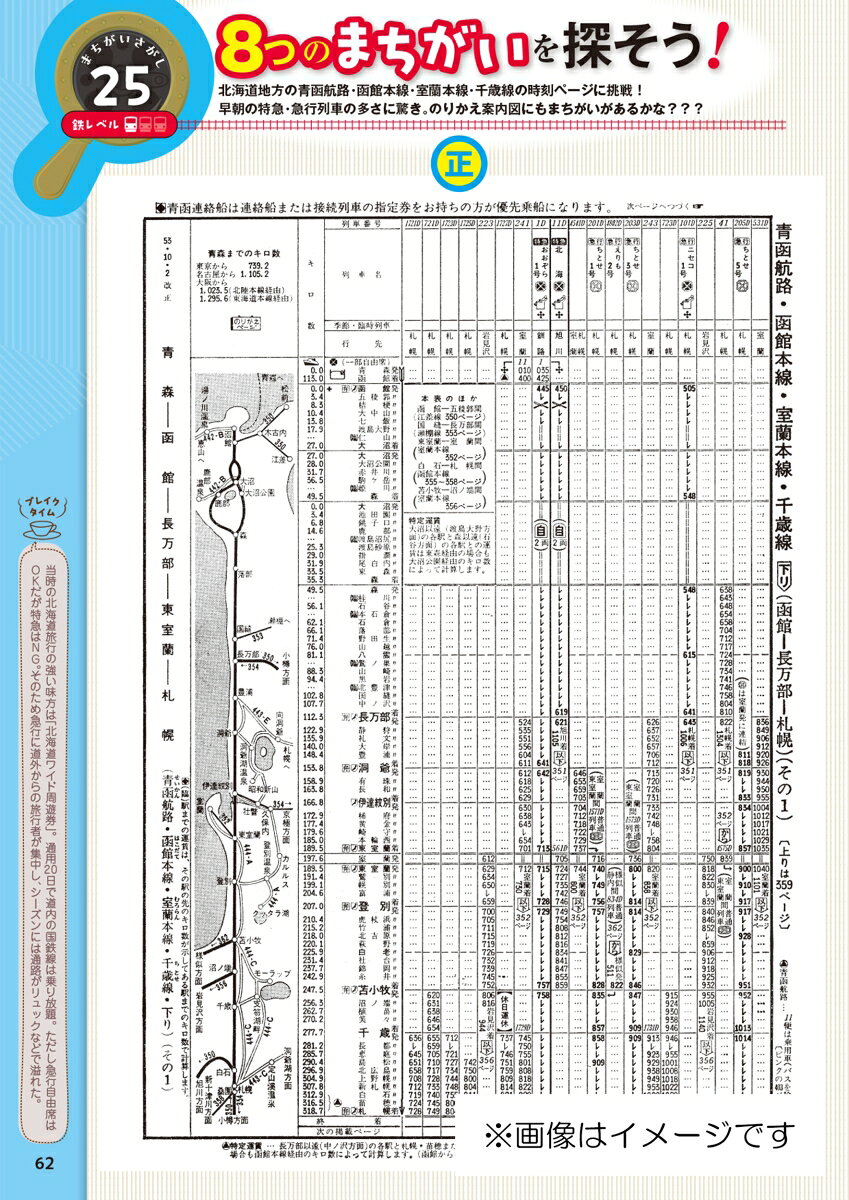 懐かしい時刻表で間違い探し！1978年10月号 （諸書籍） [ JTB時刻表 編集部 ]
