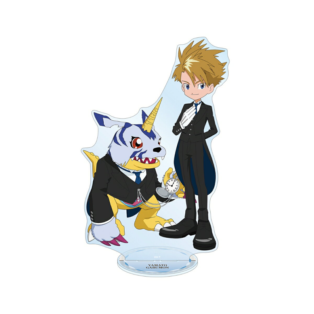 デジモンアドベンチャー描き下ろし 石田ヤマト&ガブモン メイド&執事ver. 特大アクリルスタンド