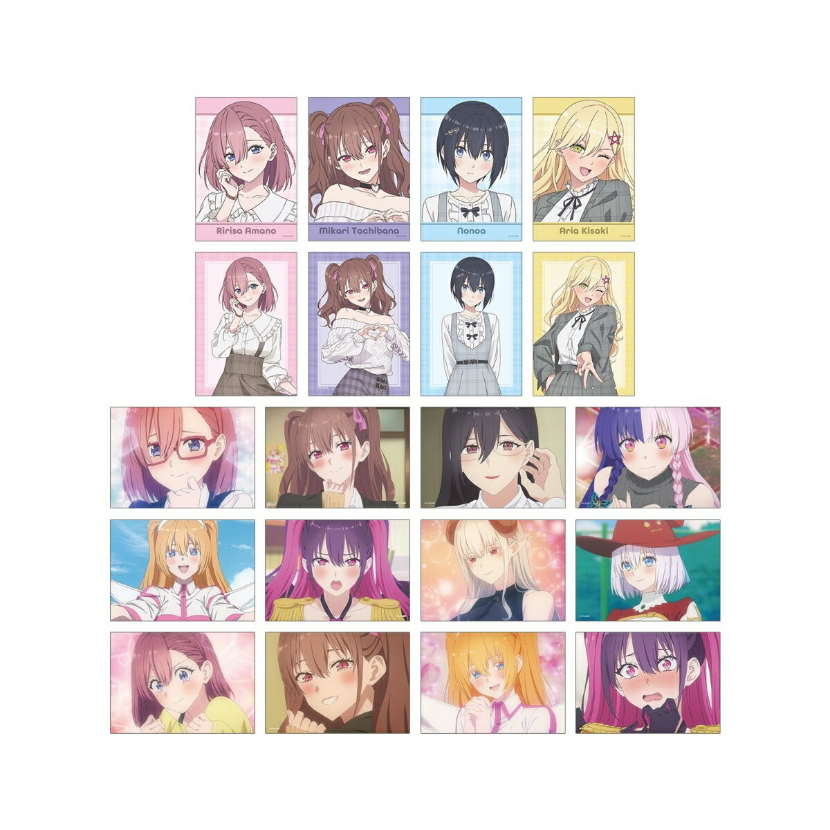 TVアニメ『2.5次元の誘惑』描き下ろし チェック柄コーデver. トレーディングブロマイド2枚セット(BOX＝10個)