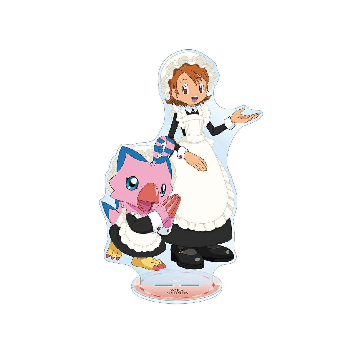 デジモンアドベンチャー描き下ろし 武之内空&ピヨモン メイド&執事ver. 特大アクリルスタンド