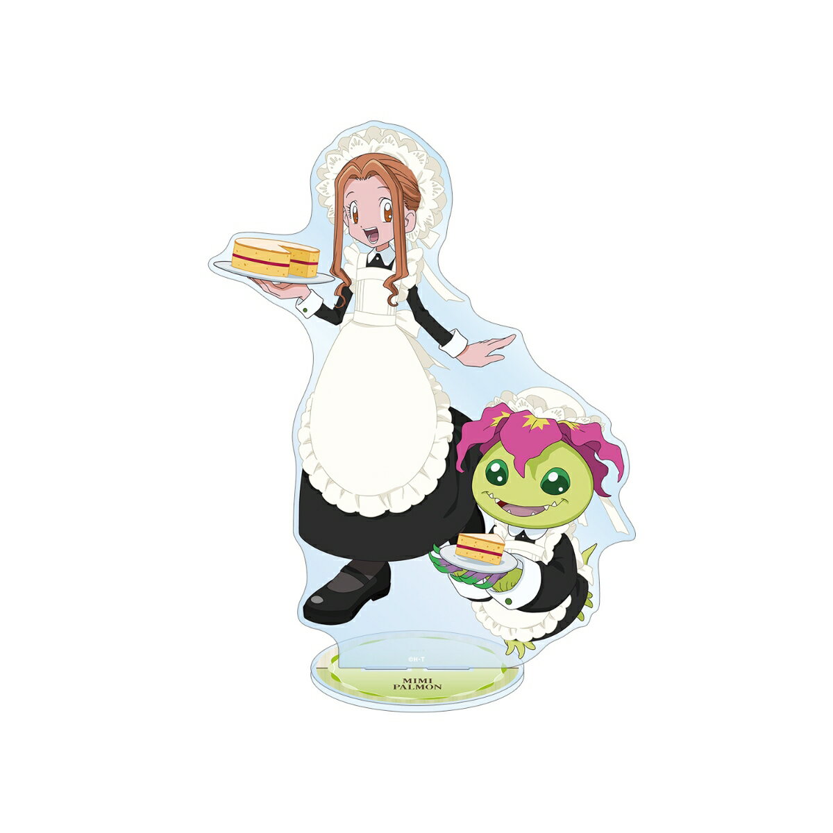 デジモンアドベンチャー描き下ろし 太刀川ミミ&パルモン メイド&執事ver. 特大アクリルスタンド