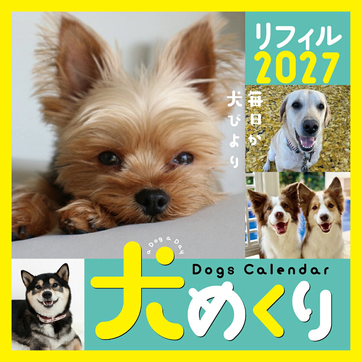 Dogs Calendar 犬めくり リフィル2027 9784502909610 中央経済社 パッケージ画像