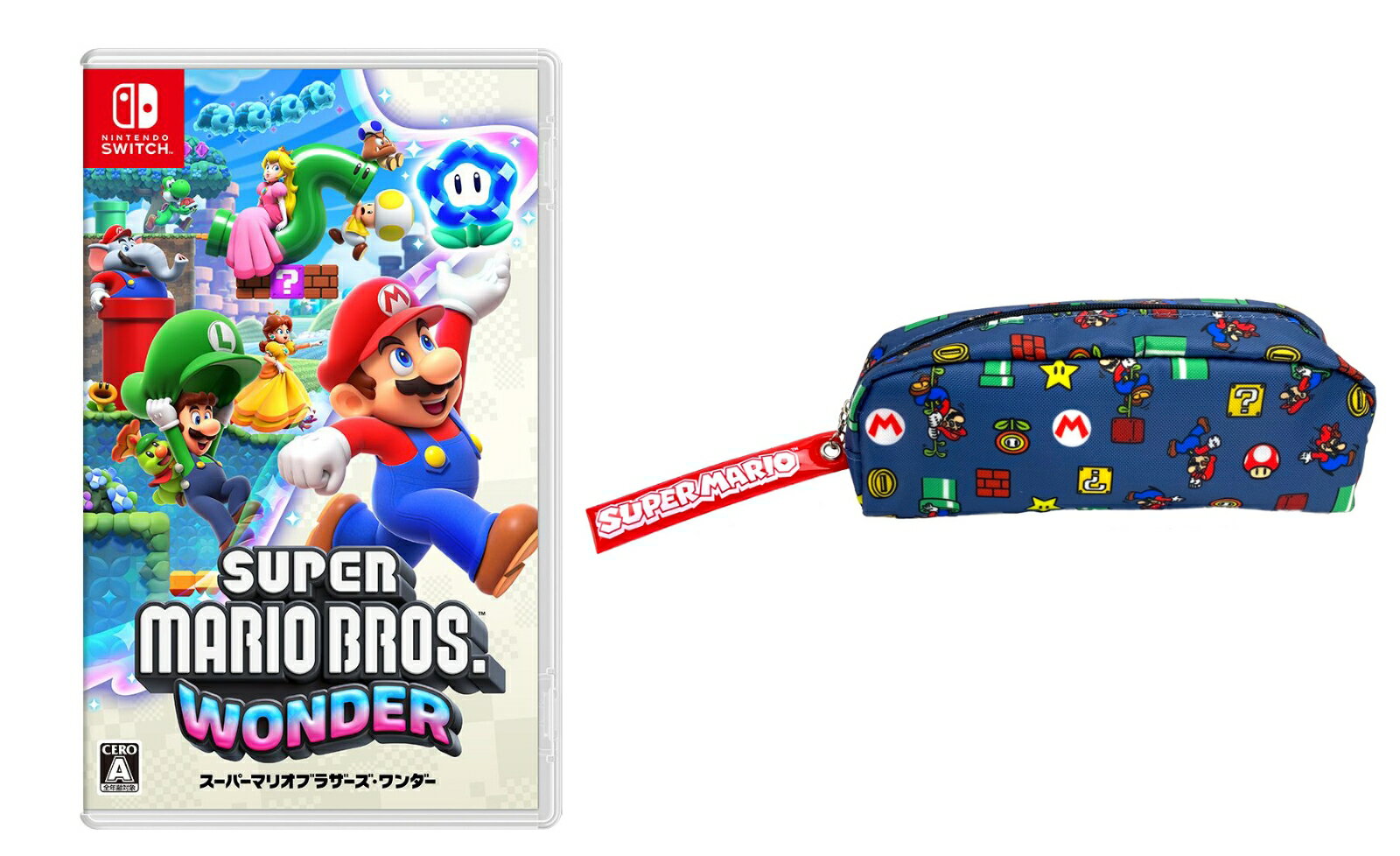 【セット商品】スーパーマリオブラザーズ ワンダー＋マリオ.マルチポーチ