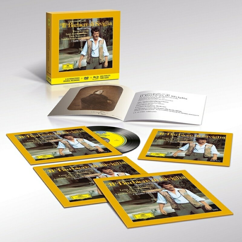【輸入盤】『セヴィリャの理髪師』全曲　クラウディオ・アバド＆ロンドン響、ヘルマン・プライ、テレサ・ベルガンサ、他（1971　ステレオ）（2CD＋