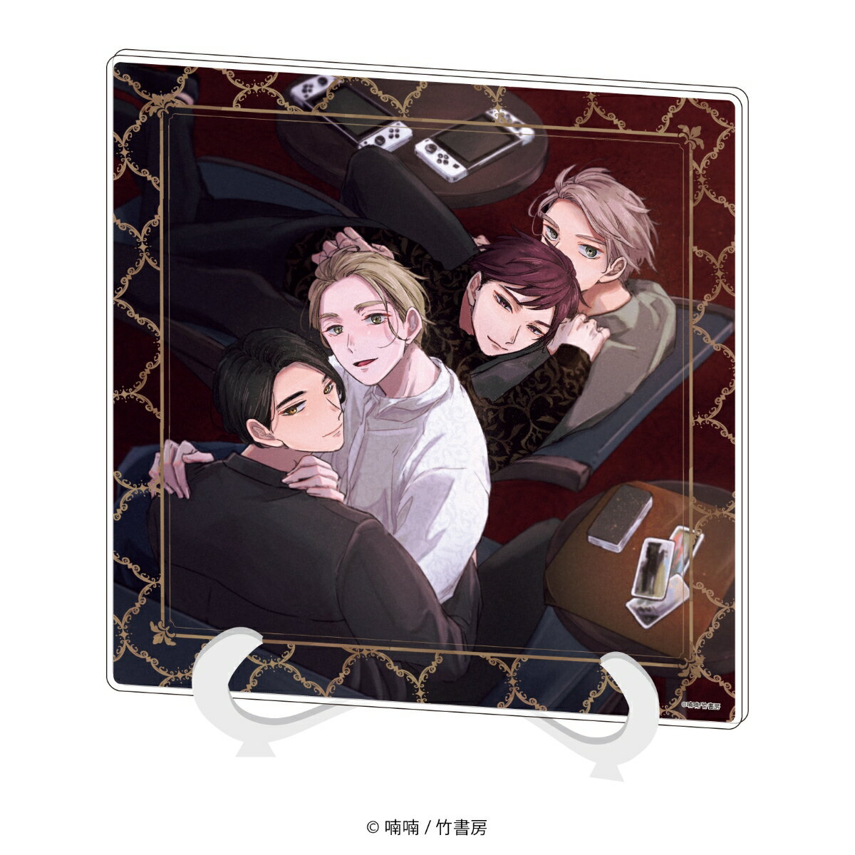 アクリルアートボード「喃喃先生」01/よめちゃう指先&よめちゃう眼差(公式イラスト)【グッズ】