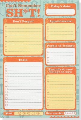 Note Pad Can't Remember Sh*t CANT REMEMBER SH-T NOTE PAD (T [ Inc Peter Pauper Press ]