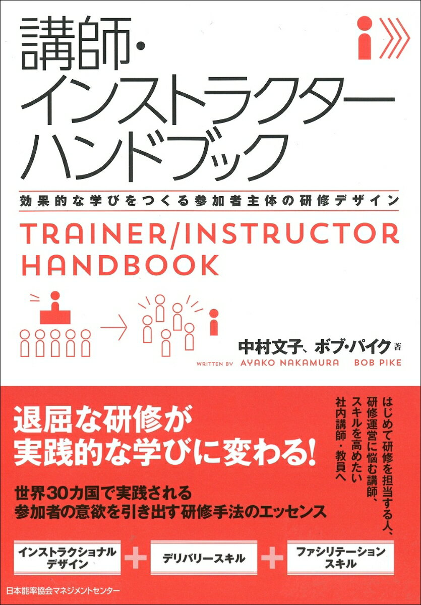 インストラクショナルデザイン＋デリバリースキル＋ファシリテーションスキル。退屈な研修が実践的な学びに変わる！世界３０カ国で実践される参加者の意欲を引き出す研修手法のエッセンス。