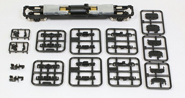 仕様
・軸距約14mm 台車間距離約93mm 車輪径5.6mm
・全軸集電（ゴムタイヤ付）
・両台車駆動方式
・フライホイール搭載
・銀車輪

付属品
・黒台車枠3種（DT21・DT32・TS316）
・床下スペーサー
・アーノルドカプラーユニット
・カプラースペーサー【対象年齢】：