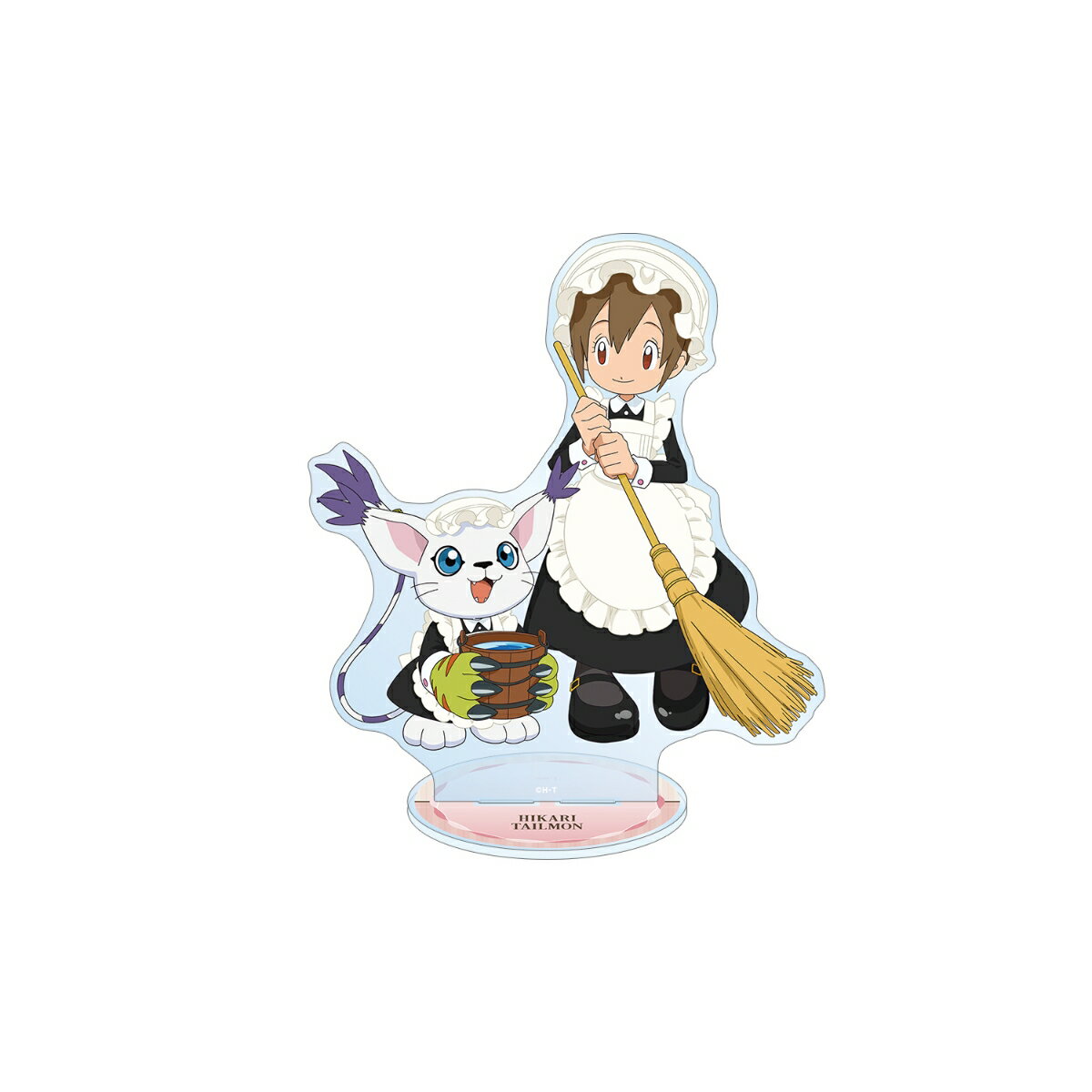 デジモンアドベンチャー描き下ろし 八神ヒカリ&テイルモン メイド&執事ver. 特大アクリルスタンド