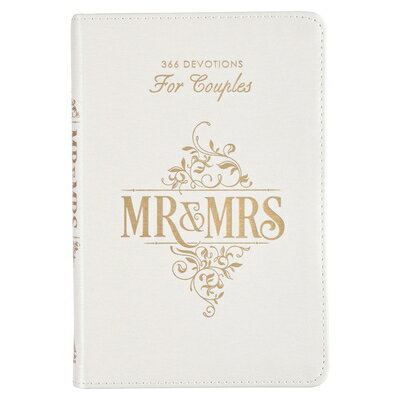 Gift Book Mr. & Mrs. White Faux Leather GIFT BK MR & MRS WHITE FAUX LE 