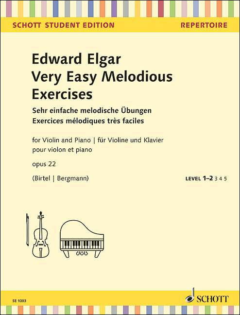 【輸入楽譜】エルガー, Edward: 第1ポジションで弾ける6つのやさしい小品 Op.22/Birtel & Bergmann編