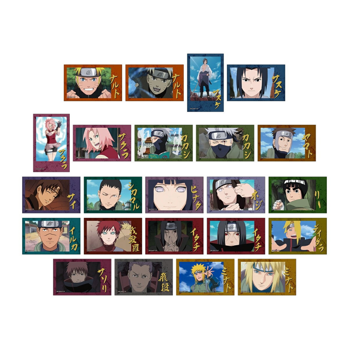 NARUTO-ナルトー 疾風伝トレーディング場面写インスタントカメラ風イラストシート(BOX＝23個)