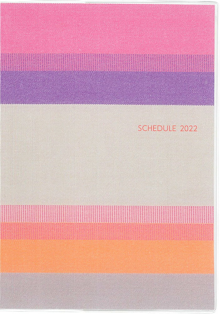 シンプル手帳 B6サイズ プラネテ ローズ 2022年1月始まり