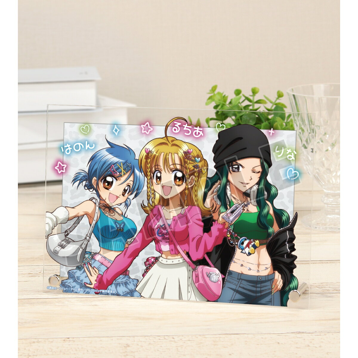 アニメ「ぴちぴちピッチ」描き下ろし 集合 Y2Kファッションver. A5アクリルパネル ver.A