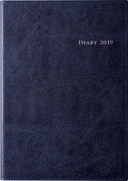 2019年度版 4月始まり No.965 デスクダイアリー カジュアル 5 ダークネイビー