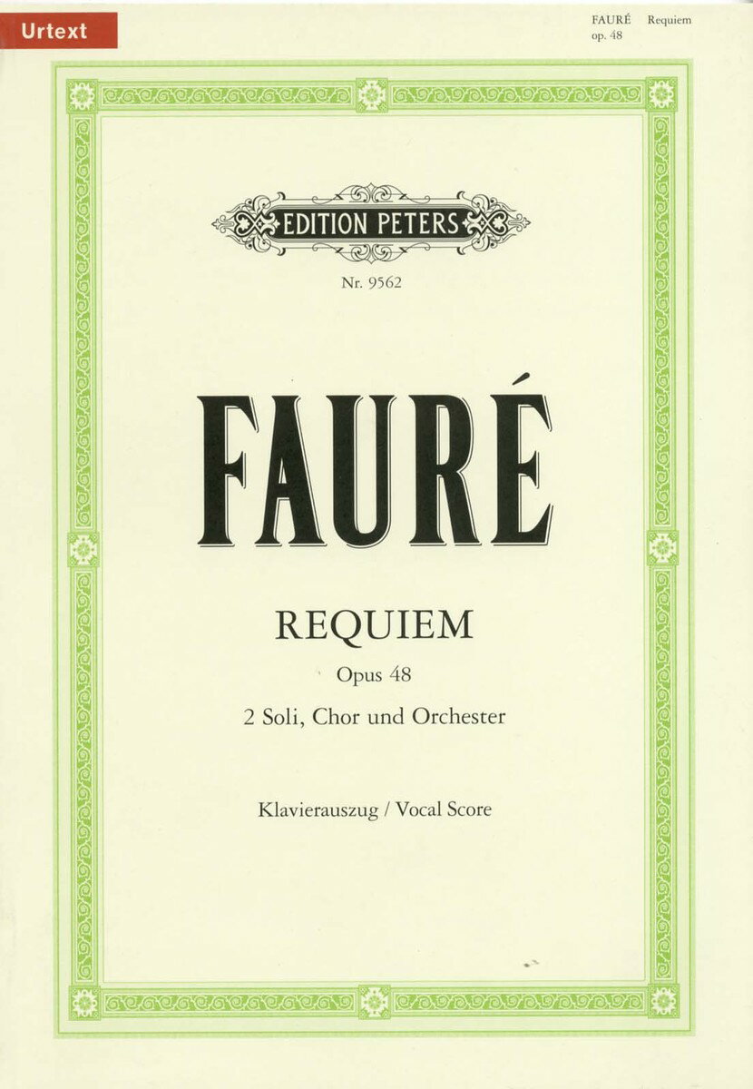 【輸入楽譜】フォーレ, Gabriel-Urbain: レクイエム Op.48 (ラテン語)