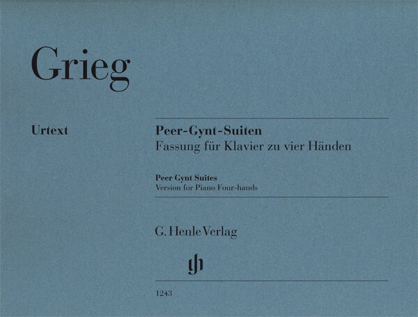 【輸入楽譜】グリーグ, Edvard Hagerup: 「ペールギュント」第1組曲 Op.46、 第2組曲 Op.55/連弾用編曲/原典版/Steen-Nokleberg & Heinemann編/Steen-Nokleberg運指