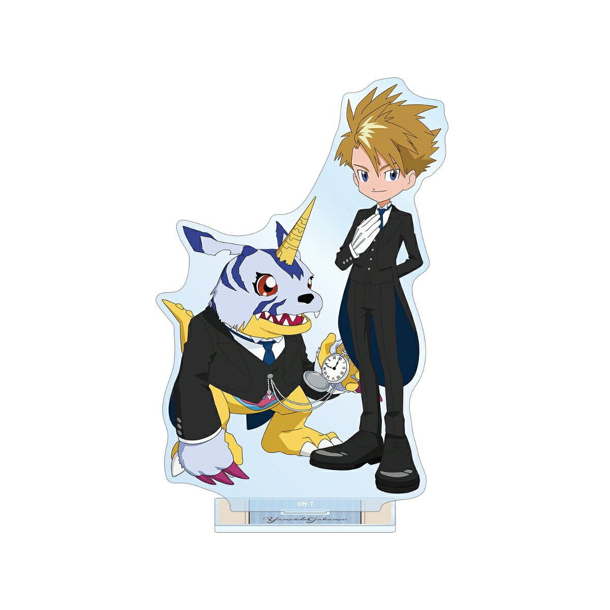 デジモンアドベンチャー描き下ろし 石田ヤマト&ガブモン メイド&執事ver. BIGアクリルスタンド
