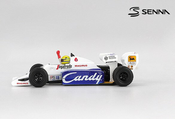 MINI-GT 1/64 トールマン TG184 モナコグランプリ 1984 2位入賞車 #19 アイルトン・セナ 【MGT01118-BL】 (ミニカー)