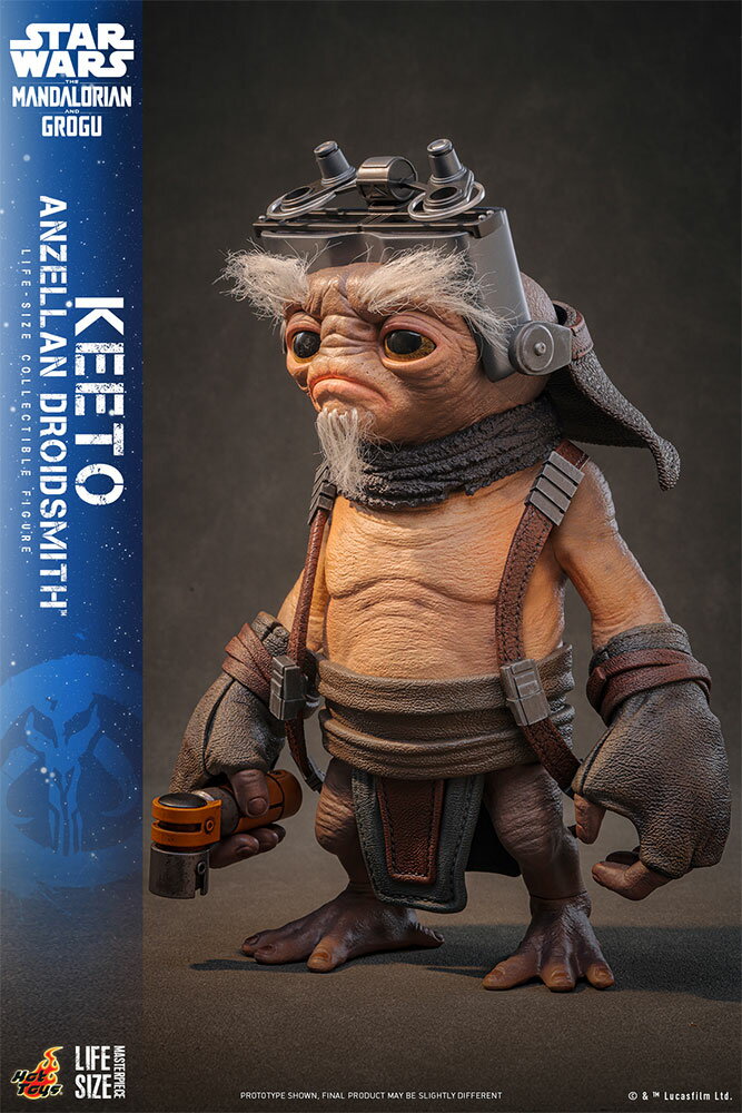 【ライフサイズ・マスターピース】 『スター・ウォーズ／マンダロリアン・アンド・グローグー』 1/1スケールフィギュア キート（アンゼラ人／ドロイド修理屋） (可動式フィギュア)