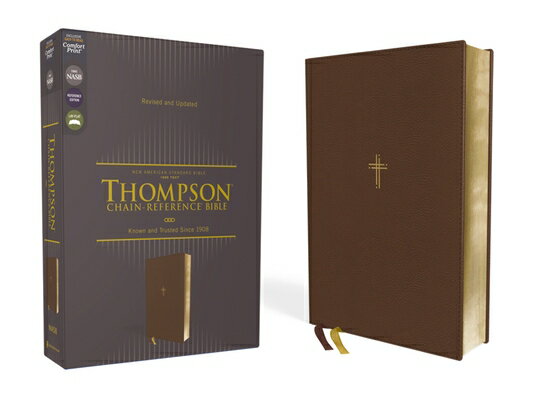 Nasb, Thompson Chain-Reference Bible, Leathersoft, Brown, 1995 Text, Red Letter, Comfort Print NASB CHAIN-REF BIBLE [ Frank Charles ]