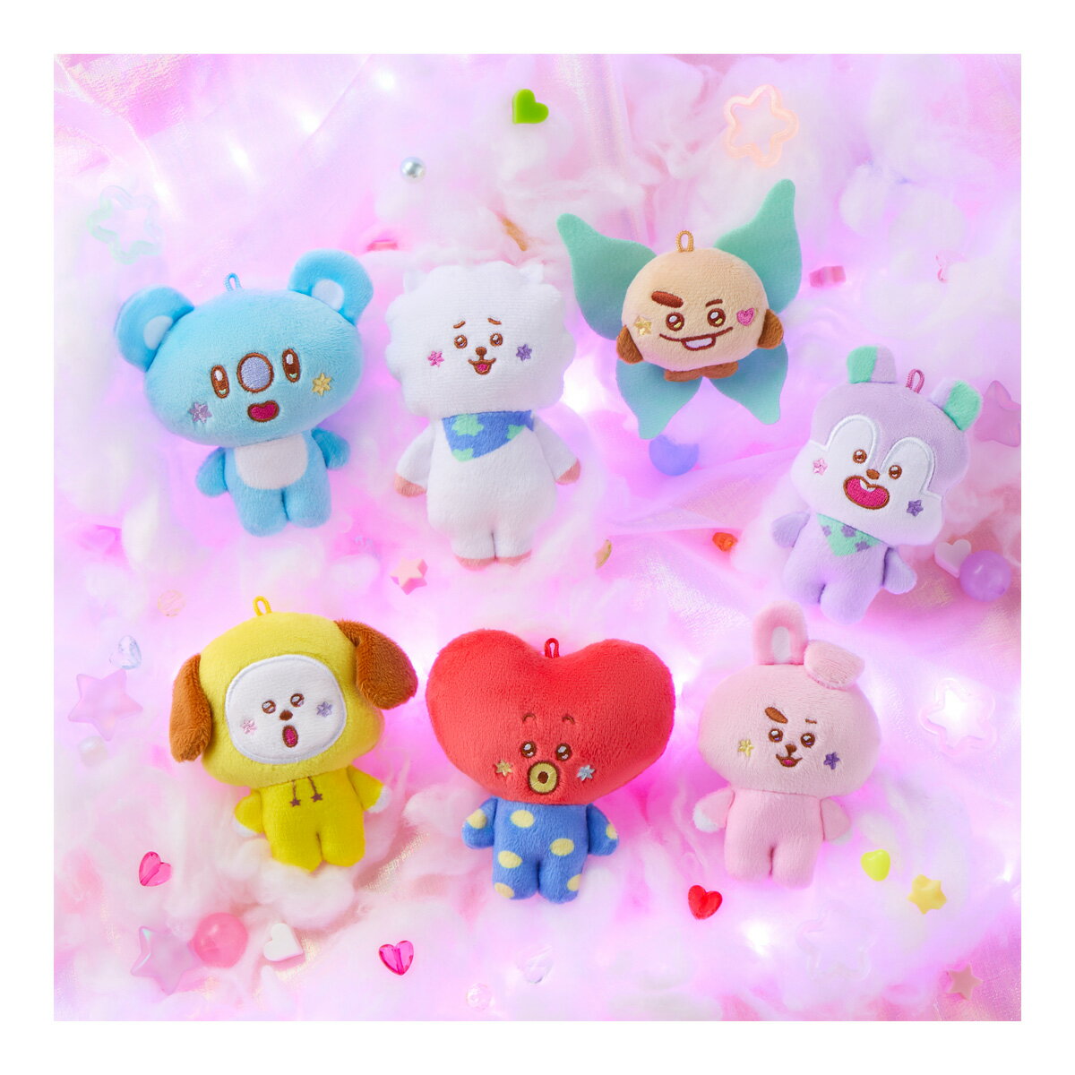 BT21 Fuwa Fuwa Mascot★4 (BOX) (食玩)