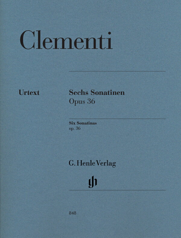【輸入楽譜】クレメンティ, Muzio: 6つのソナチネ Op.36/原典版/Heinemann編 [ クレメンティ, Muzio ]