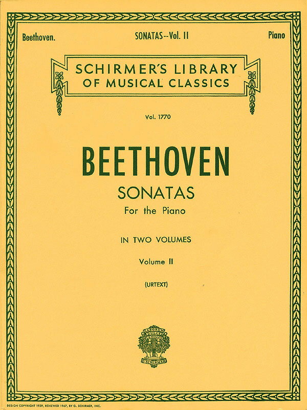 【輸入楽譜】ベートーヴェン, Ludwig van: ピアノ・ソナタ全集 第2巻/原典版