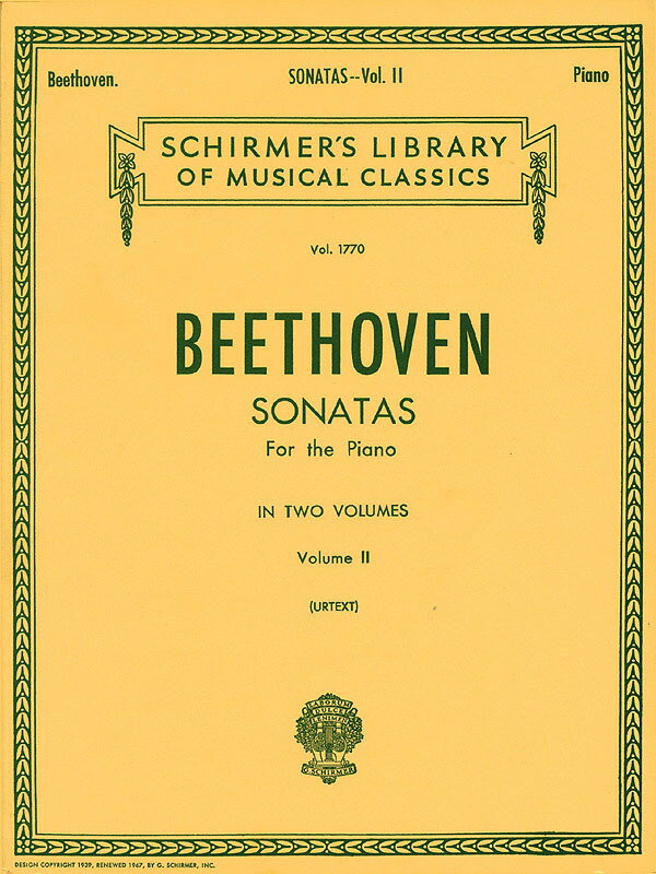 【輸入楽譜】ベートーヴェン, Ludwig van: ピアノ・ソナタ全集 第2巻/原典版
