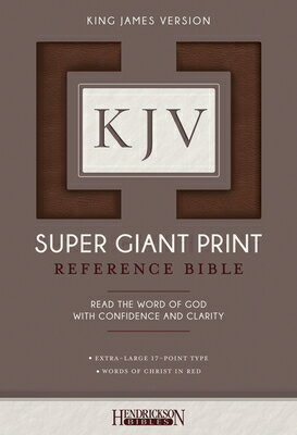 KJV Super Giant Print Bible KJV SUPER GP BIBLE [ Hendrickson Publishers ]