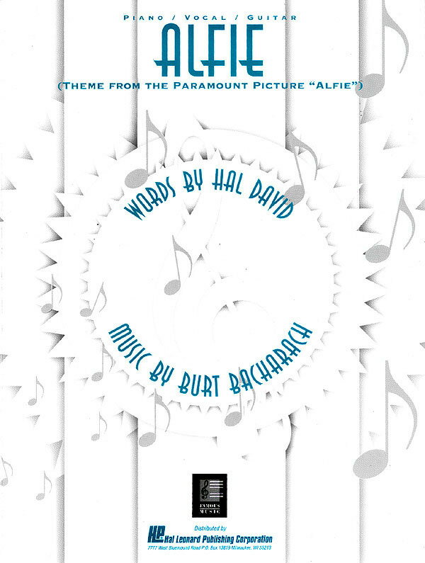 【輸入楽譜】デービッド, Hal & バカラック, Burt: アルフィー(映画「アルフィー」より テーマ)