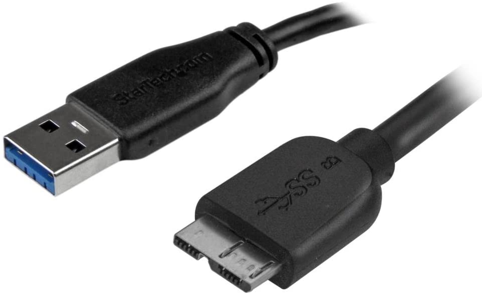 Micro USB 3.0スリムケーブル（A - マイクロB） オス／オス 3m